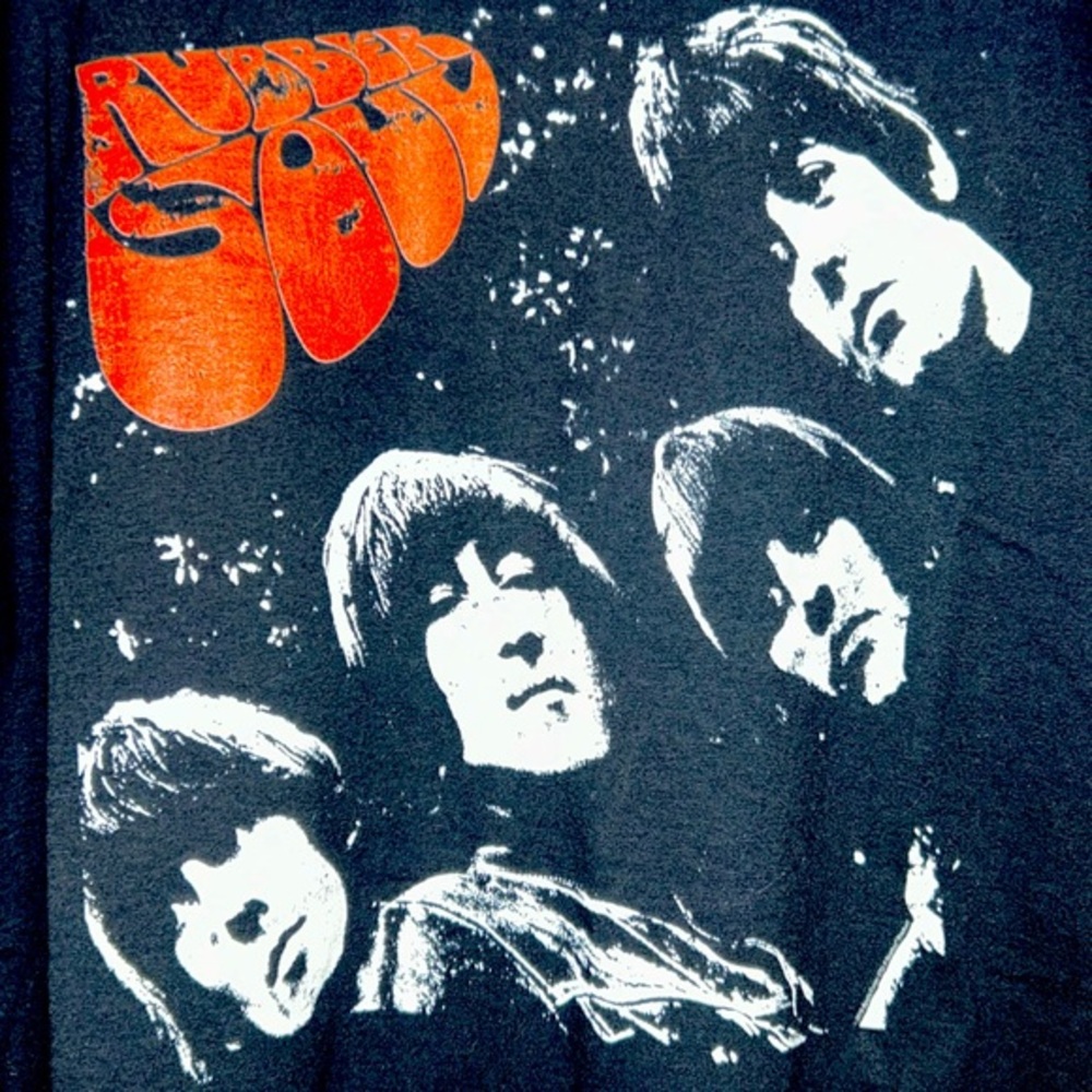 The Beatles Rubber Soul Men’s Black Tee-Shirt XXL